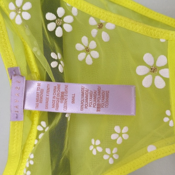SAVAGE X FENTY Puff Daisy Unlined Bustier and Puff Daisy Bikini Bottoms - Picture 7 of 7